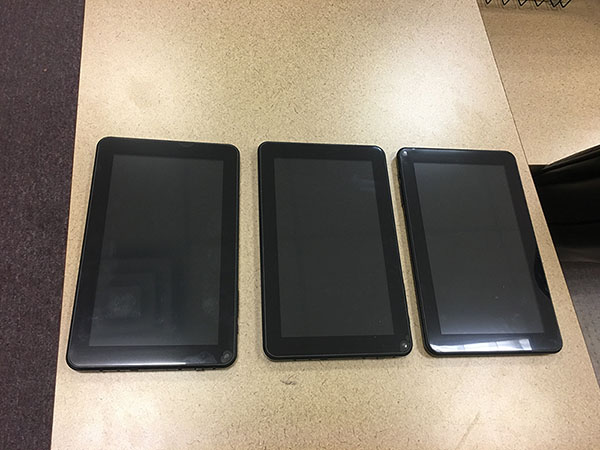 TAM Card testing tablets